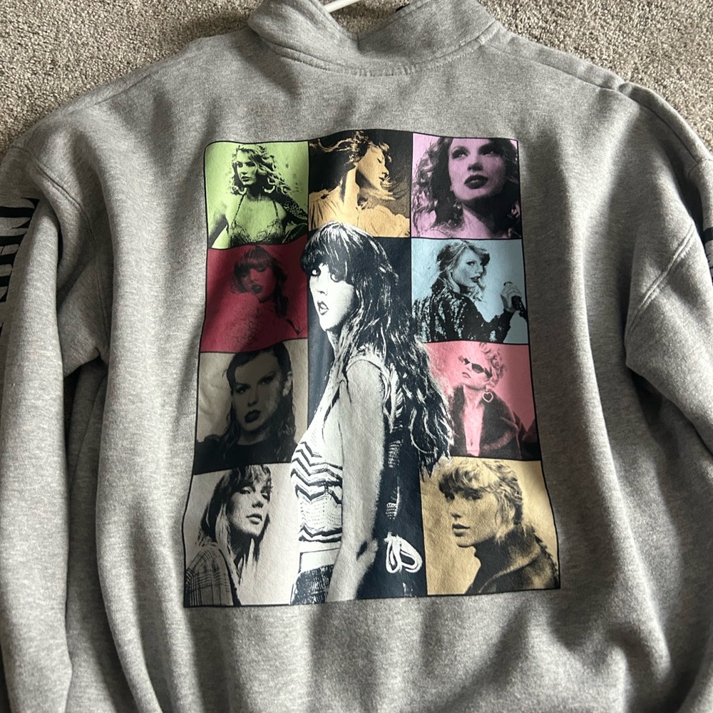 Taylor Swift Eras Tour Grey Quarterzip